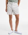 Sun + Stone Men's Peter Regular-fit 6" Cotton Field Shorts, Macy's Exclusive In Gray