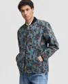 Sun + Stone Men's Printed Quilted Bomber Jacket, Macy's Exclusive In Multi