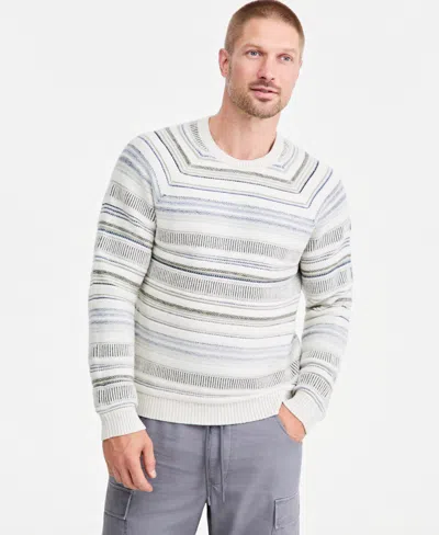 Sun + Stone Men's Raglan-seam Crewneck Sweater, Macy's Exclusive In White