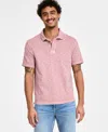 Sun + Stone Men's Regular-fit Textured Polo Shirt, Created For Macy's In Ethiopian