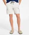 Sun + Stone Men's Relaxed Fit 8" Cargo Shorts, Created For Macy's In Stone Block