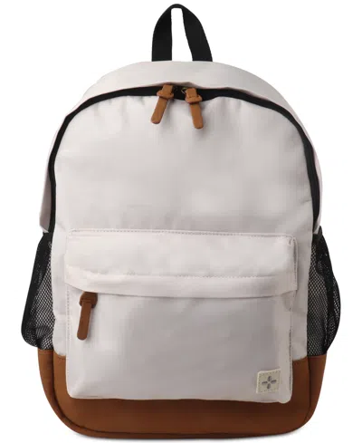 Sun + Stone Men's Riley Solid Backpack, Created For Macy's In Burgundy