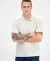 Sun + Stone Men's Rocco Textured Polo Shirt, Exclusively At Macy's In White
