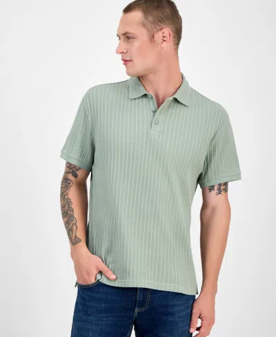 Sun + Stone Men's Rocco Textured Polo Shirt, Exclusively At Macy's In Green