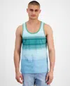 SUN + STONE MEN'S SOFT STRIPED TANK TOP, CREATED FOR MACY'S