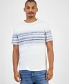 Sun + Stone Men's Striped T-shirt, Macy's Exclusive In Multi