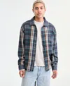 Sun + Stone Men's Swanson Long-sleeve Cotton Over Shirt, Macy's Exclusive In Multi