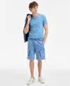 Sun + Stone Men's Varech Denim 10" Cargo Shorts, Exclusively At Macy's In Blue