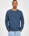 Sun + Stone Men's Waffle-knit Thermal Shirt, Macy's Exclusive In Multi