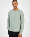 Sun + Stone Men's Waffle-knit Thermal Shirt, Macy's Exclusive In Green