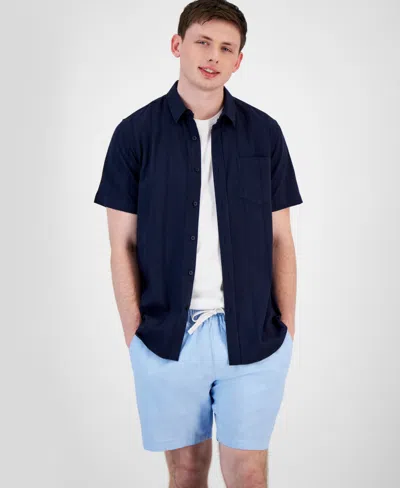 Sun + Stone Men's Weston Shirt, Created For Macy's In Basic Navy