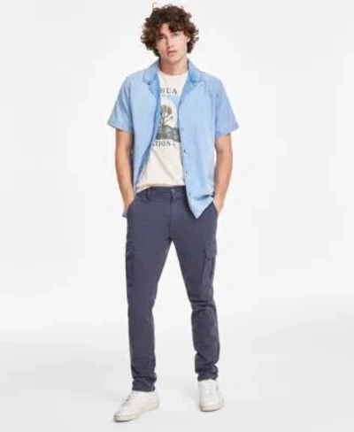 Sun + Stone Sun Stone Mens Button Front Shirt T Shirt Cargo Pants Created For Macys In Dull Gold