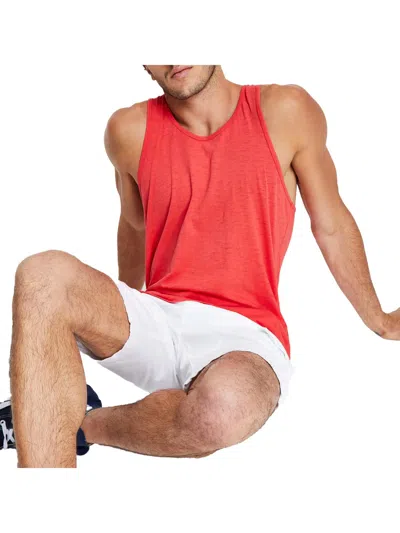 Sun + Stone Mens Cotton Dyed Tank Top In Red