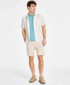 SUN + STONE SUN STONE MENS INSIDE OUT T SHIRT THADDEUS SHIRT RELAXED FIT 8 CARGO SHORTS EXCLUSIVELY AT MACYS