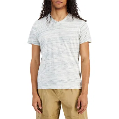 Sun + Stone Mens Marled Slub T-shirt In White