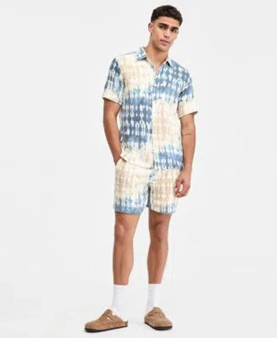 Sun + Stone Sun Stone Mens Maverick Dye Effect Short Sleeve Shirt Shorts Macys Exclusive
