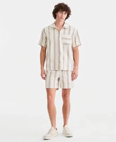 Sun + Stone Sun Stone Mens Roan Cotton Striped Matching Set Macys Exclusive In White