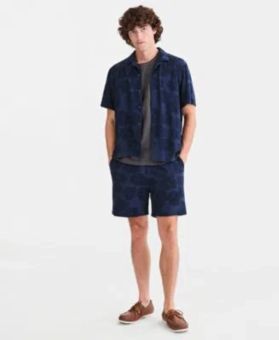 Sun + Stone Sun Stone Mens Textured Florals French Terry Matching Set Solid Muscle Tank Macys Exclusive In Blue