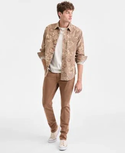 Sun + Stone Sun Stone Mens Woods Shirt Long Sleeve T Shirt Slim Fit Jeans Macys Exclusive In Gold