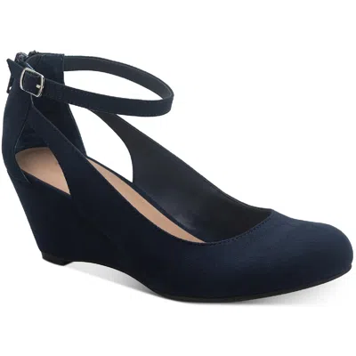 Sun + Stone Miley Womens Microsuede Cut Out Wedges In Multi
