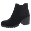 Sun + Stone Morghan Womens Padded Insole Round Toe Booties In Black