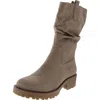 Sun + Stone Nelliee Womens Faux Suede Slouchy Mid-calf Boots In Multi