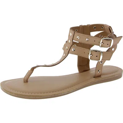 Sun + Stone Olindaa Womens Studded Manmade Gladiator Sandals In Multi