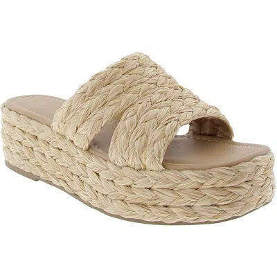 Sun + Stone Olinka Womens Padded Insole Platform Espadrilles In Multi