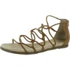 Sun + Stone Oliviah Womens Faux Leather Espadrille Gladiator Sandals In Green