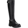 Sun + Stone Omegaap Womens Moto Faux Leather Knee-high Boots In Multi