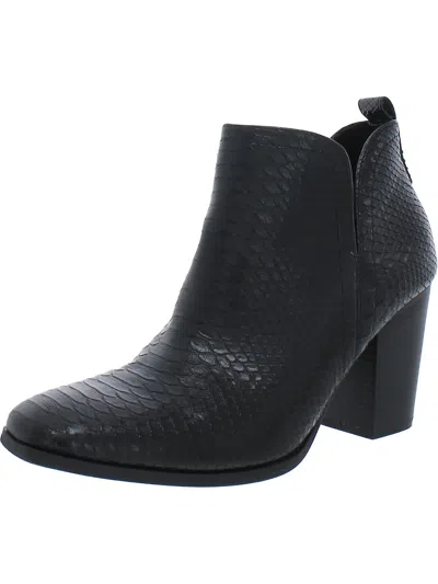 Sun + Stone Pollyy Womens Faux Leather Ankle Booties In Multi