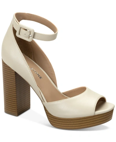 Sun + Stone Reemaa Block-heel Platform Sandals, Created For Macy's In Beige