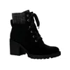 Sun + Stone Romina Lace-up Hiker Booties, Created For Macy's In Black