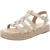 Sun + Stone Ryker Womens Strappy Faux Leather Flatform Sandals In Multi