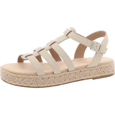 Sun + Stone Rykerr Womens Faux Leather Strappy Fisherman Sandals In Multi