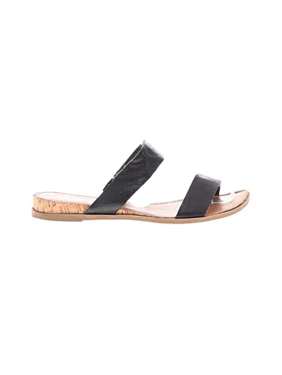 Pre-owned Sun + Stone Sandals In Black