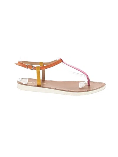Pre-owned Sun + Stone Sandals In Orange