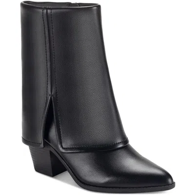 Sun + Stone Ssibizaa Womens Cuffed Manmade Ankle Boots In Black Sm