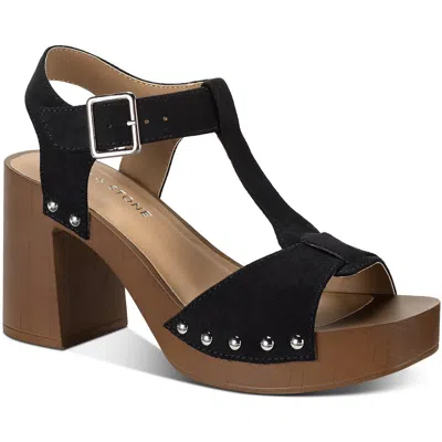 Sun + Stone Twinniee Womens Studded Manmade Block Heels In Multi