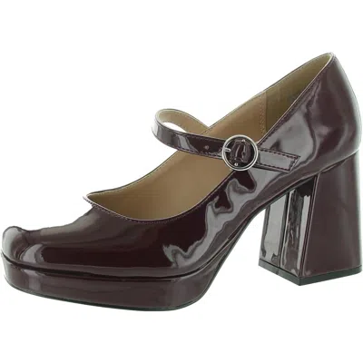 Sun + Stone Vaneciaa Womens Buckle Patent Mary Jane Heels In Multi