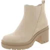 Sun + Stone Veronikaa Womens Faux Leather Block Heel Chelsea Boots In Multi