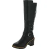 Sun + Stone Viviaan Womens Faux Leather Zipper Knee-high Boots In Black