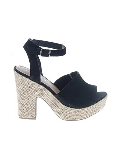 Pre-owned Sun + Stone Wedges In Black