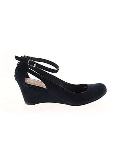 Pre-owned Sun + Stone Wedges In Blue