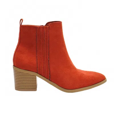 Sun + Stone Women's Asterr Ankle Boots In Auburnn Mc In Orange