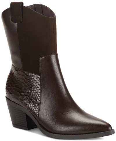 Heel Booties Macys Brown Booties Steve Madden Women's Dusty Block
