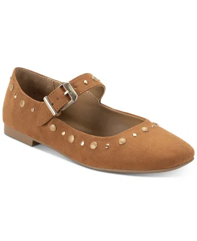 Sun + Stone Women's Caiaa Studded Mary Jane Flats, Created For Macy's In Bran Mc