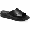 Sun + Stone Women's Islla Crisscross Slide Wedge Sandals In Black