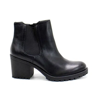 Sun + Stone Women's Morghan Casual Leather Ankle Boots In Black Sm