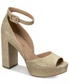 Sun + Stone Reeta Womens Ankle Pumps In Gold Gltr